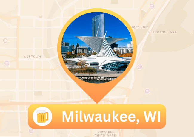 Milwaukee, WI Map pin image
