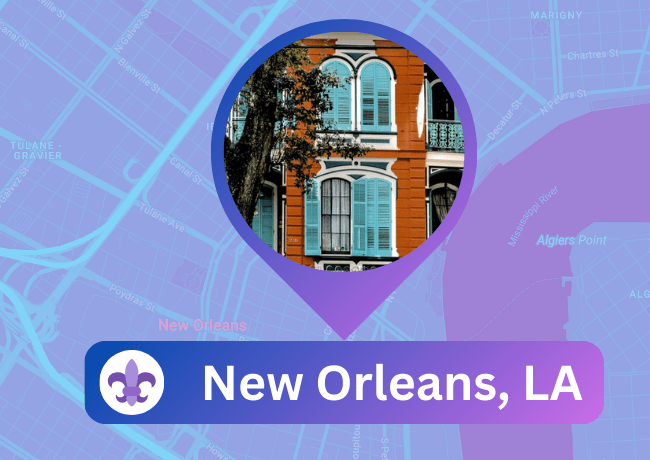 New Orleans, LA Map pin image